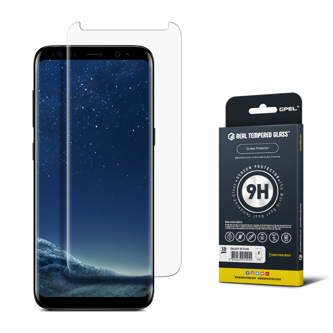 گلس گیمینگ +Samsung Galaxy S8 برند SunShine